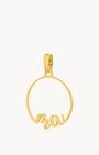 Ma Ribbon Pendant, Gold