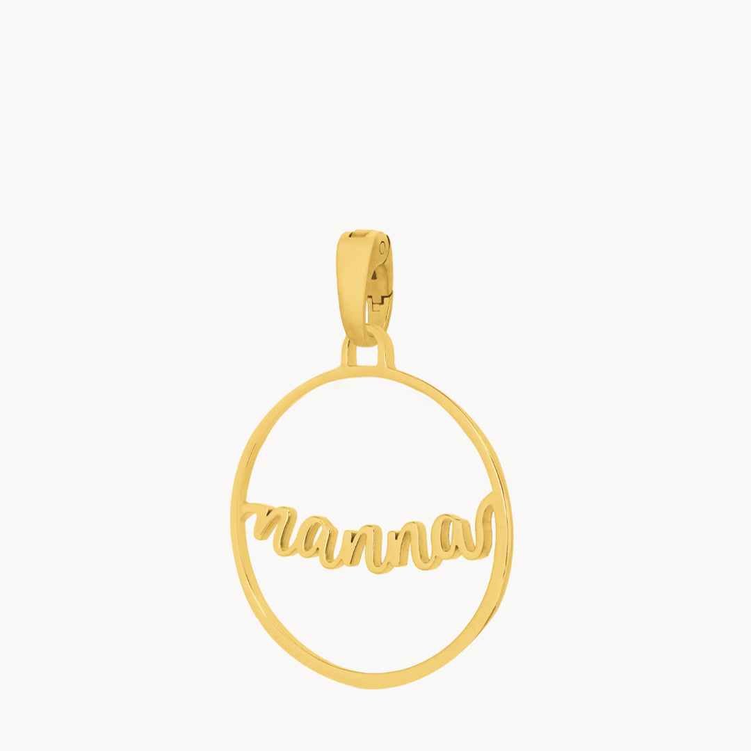 Nanna Ribbon Pendant, Gold