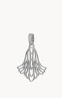 Hollow Carnation Pendant, Silver