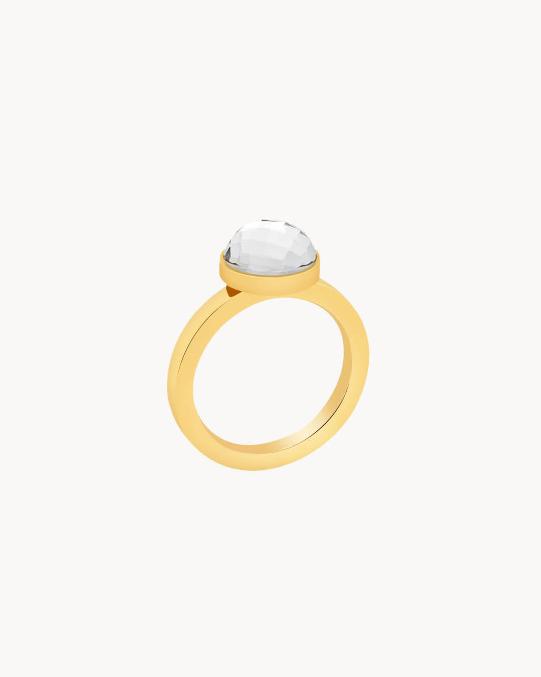 April Birthstone Hope Mini Twist Ring, Gold