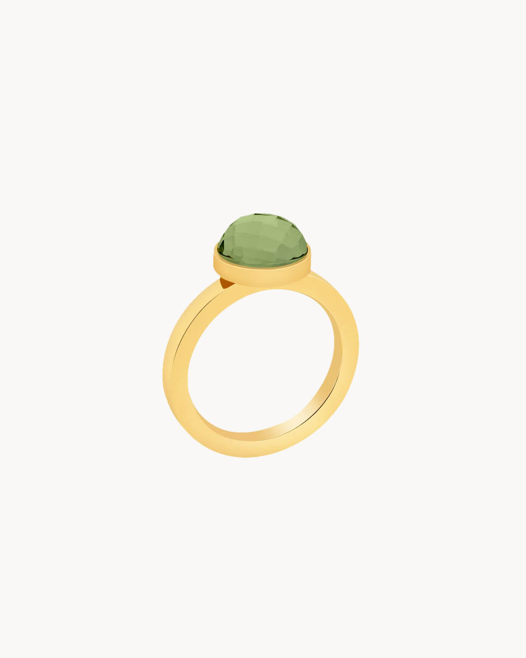 August Birthstone Beauty Mini Twist Ring, Gold