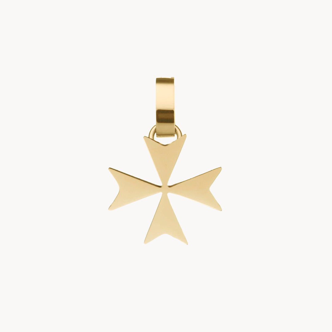Maltese Cross Pendant, Gold