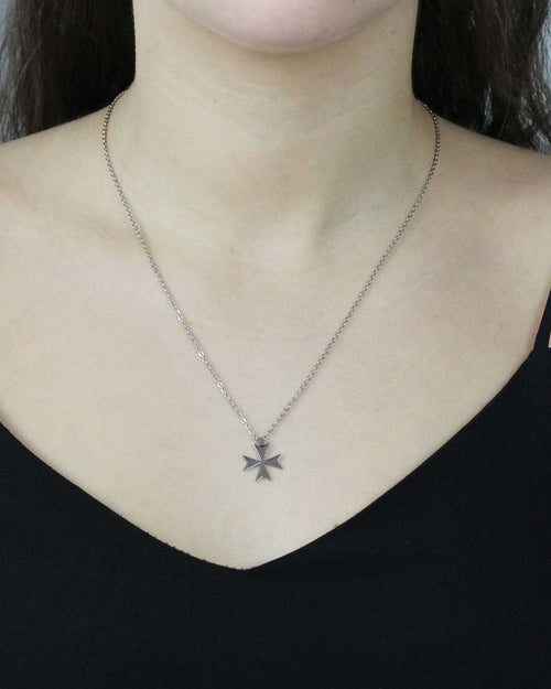 Maltese Cross Pendant, Silver