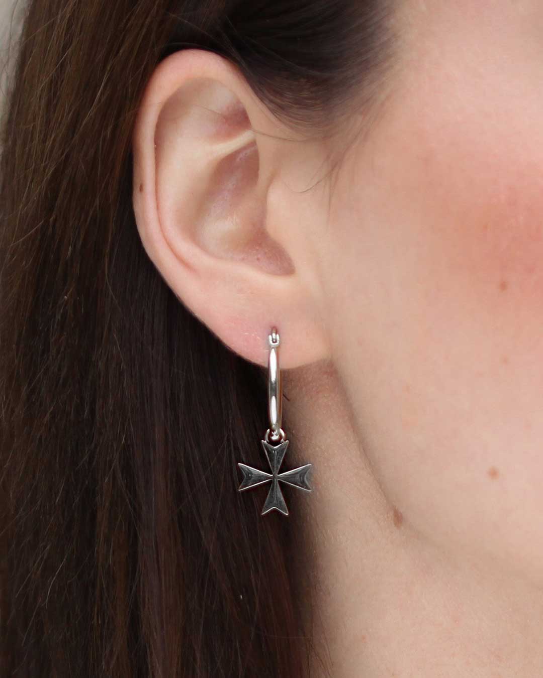 Maltese Cross Pendant, Silver