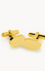 Engravable Basic Cufflinks, Gold