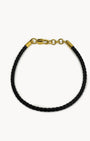Black Braided Leather Bracelet