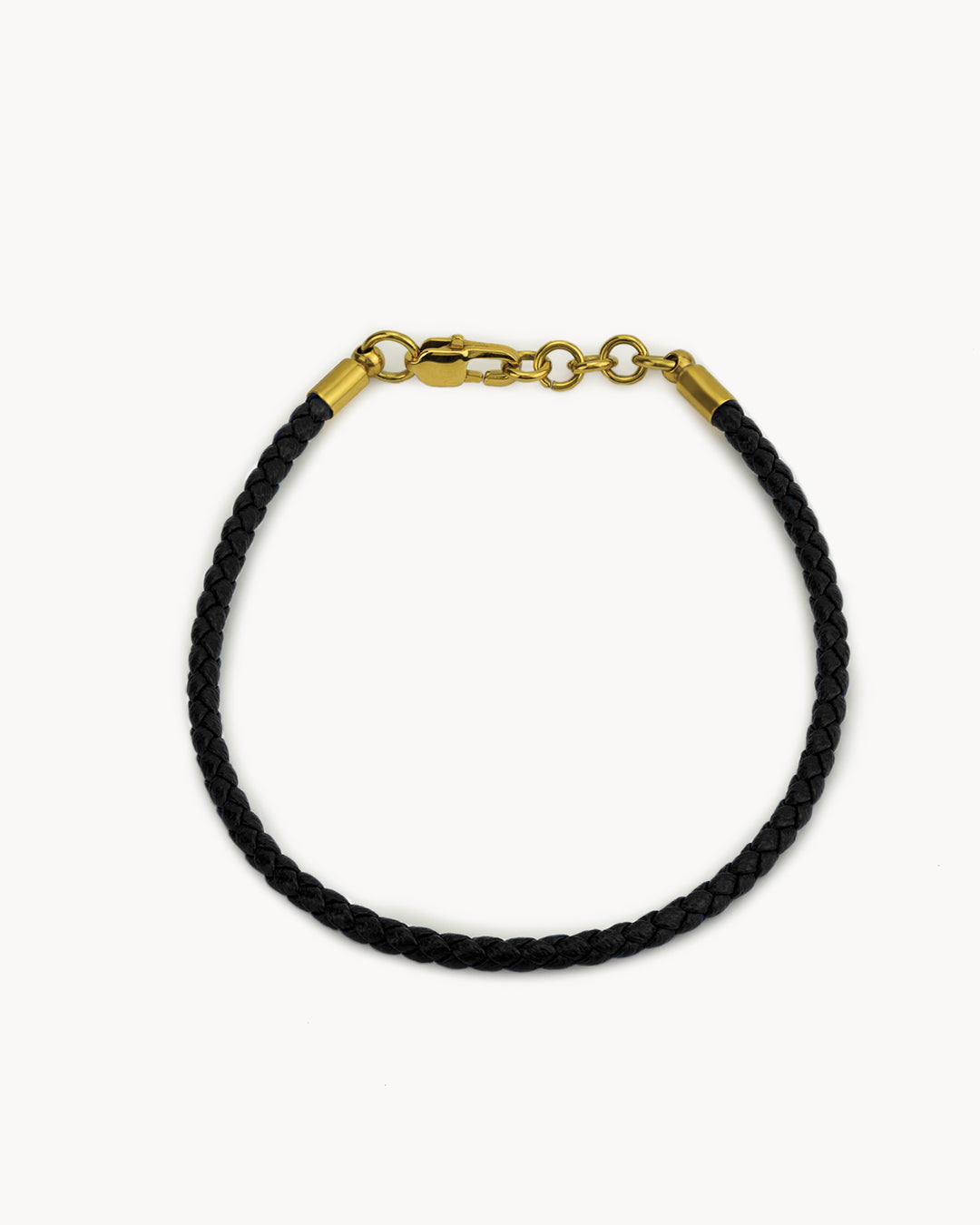Black Braided Leather Bracelet