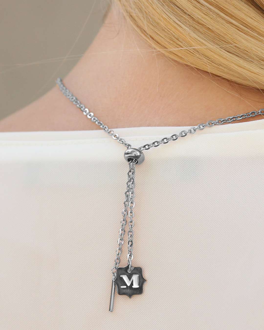 Short Adjustable Chain, Silver