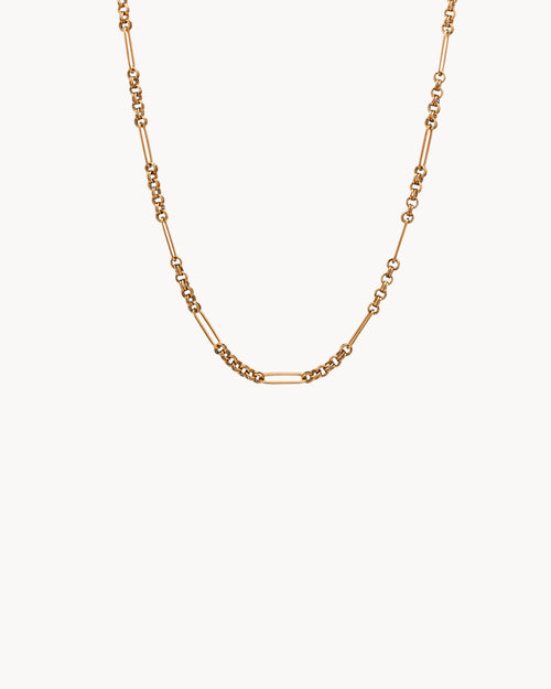 Dainty Double Link Chain, Rose Gold