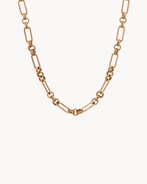 Double Link Chain, Rose Gold