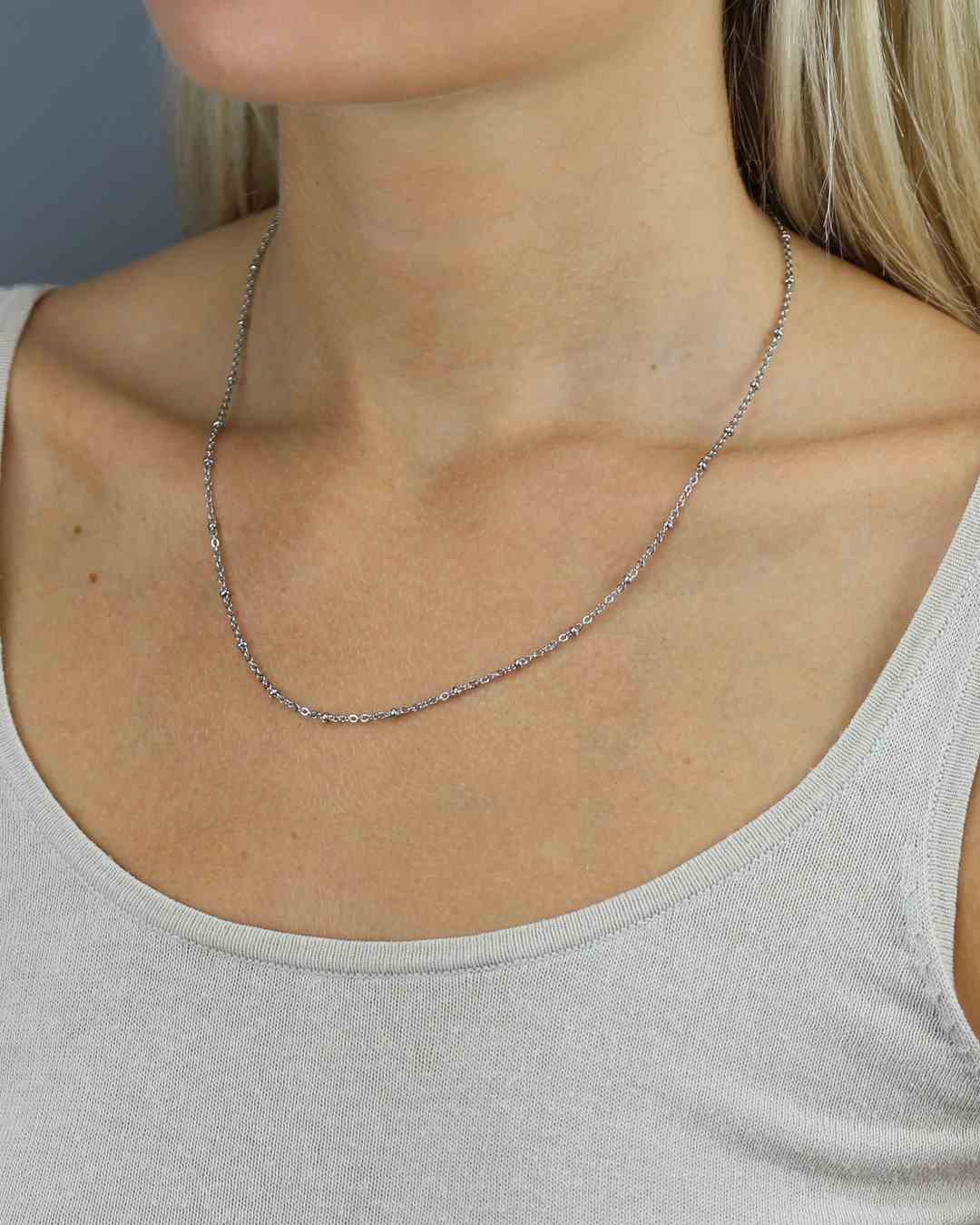 Short Ball Chain, Silver