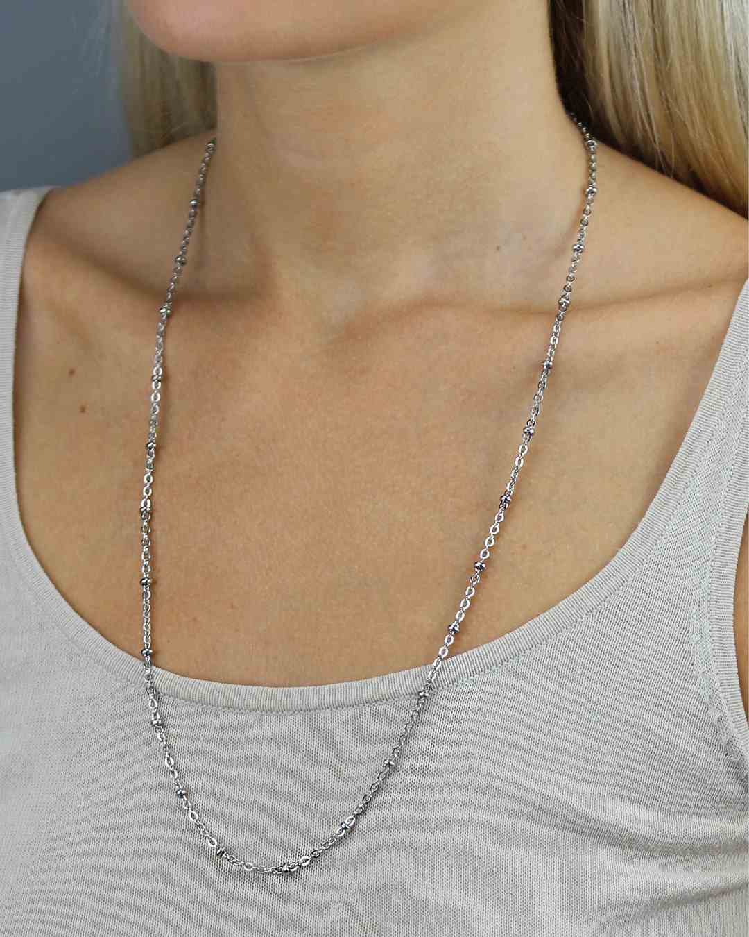 Medium Ball Chain, Silver