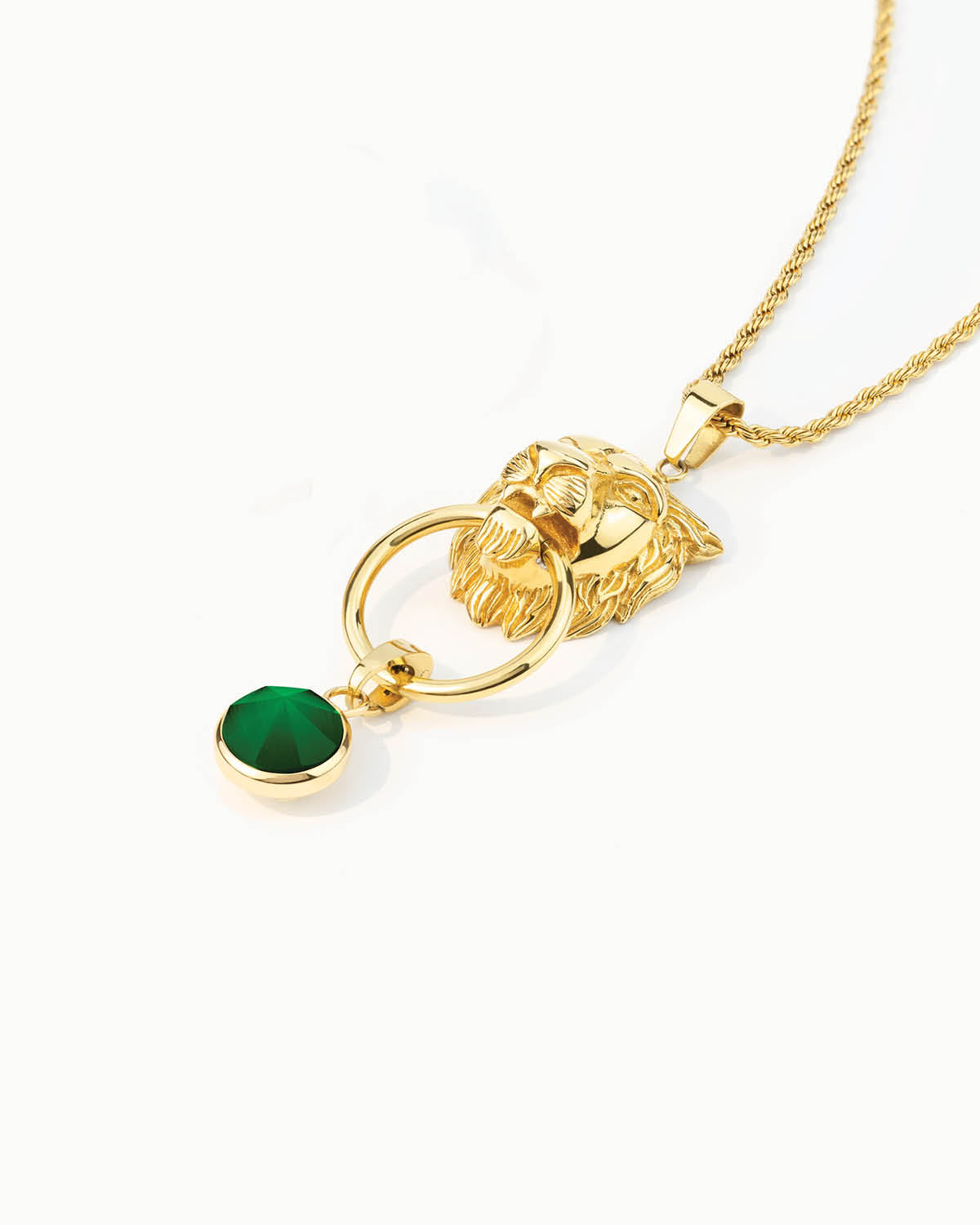 Confidence Lion Ħabbata Necklace Set, Gold