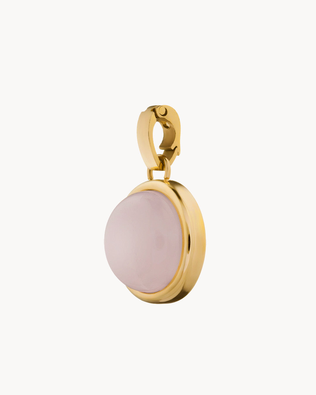Kindness Stone Pink Quartz Signature Pendant, Gold