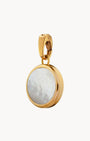 Protection Stone Mother Pearl Signature Pendant, Gold
