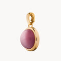 Admiration Stone Pink Cateye Signature Pendant, Gold