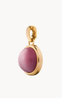 Admiration Stone Pink Cateye Signature Pendant, Gold