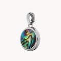 Fearlessness Stone Abalone Shell Signature Pendant, Silver