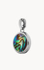 Fearlessness Stone Abalone Shell Signature Pendant, Silver