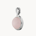 Kindness Stone Pink Quartz Signature Pendant, Silver