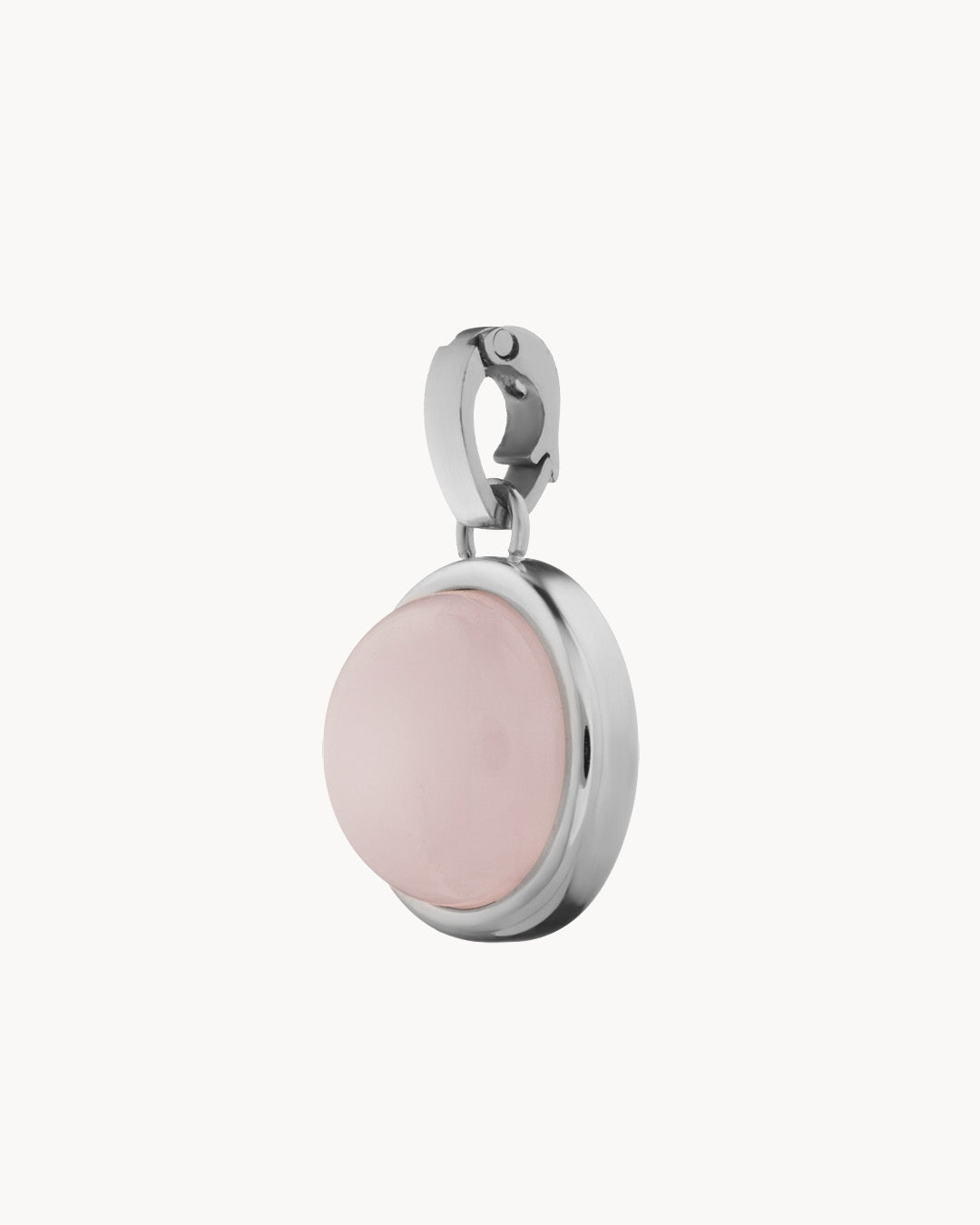 Kindness Stone Pink Quartz Signature Pendant, Silver