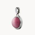 Admiration Stone Pink Cateye Signature Pendant, Silver