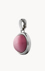 Admiration Stone Pink Cateye Signature Pendant, Silver