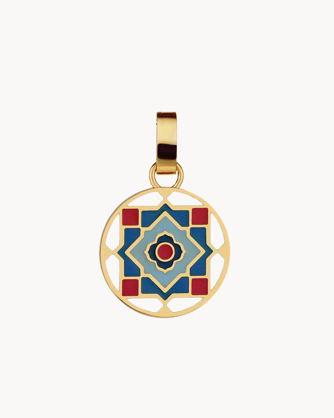 Geometric Maduma Pendant, Gold