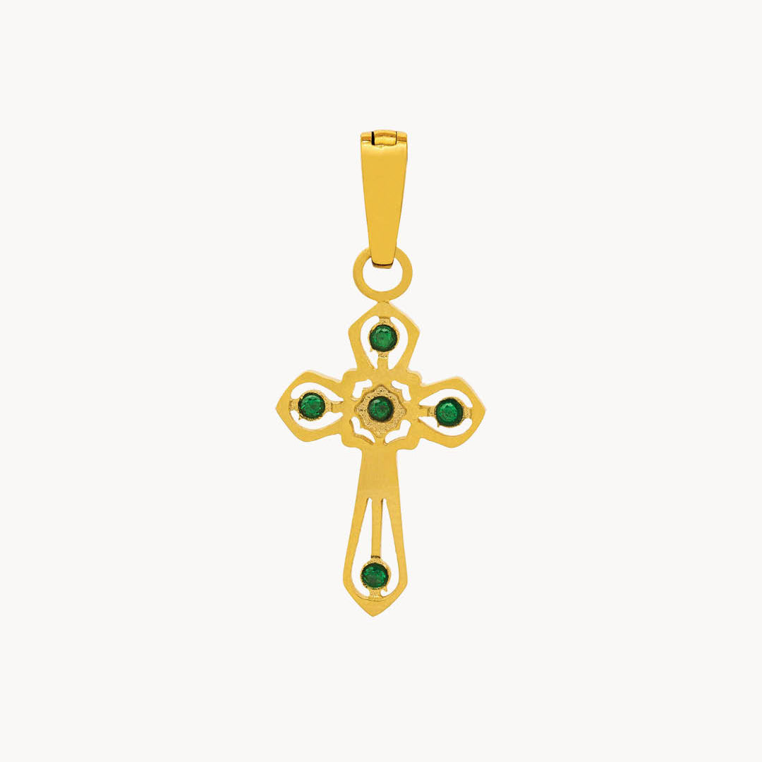 Confidence Salib Pendant, Gold