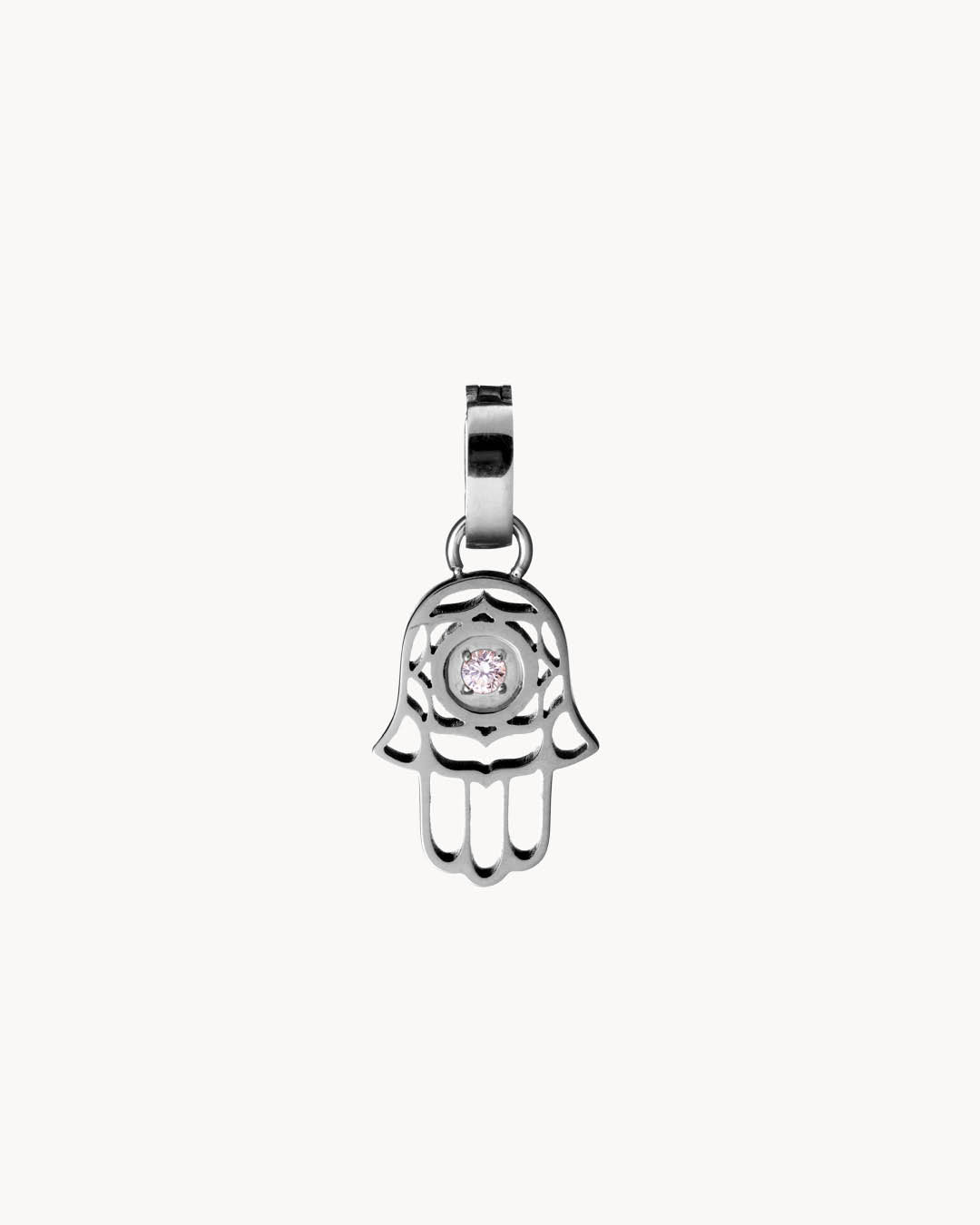 Hand of Fatima Pendant, Silver