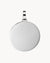 Medium Disc Engravable Pendant, Silver