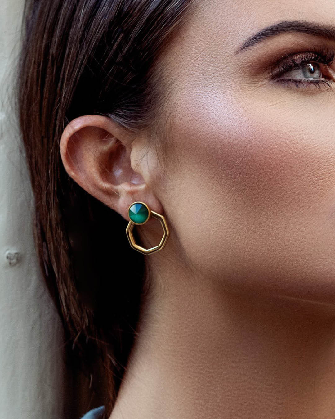 Octagon Ħabbata Earring Set, Gold