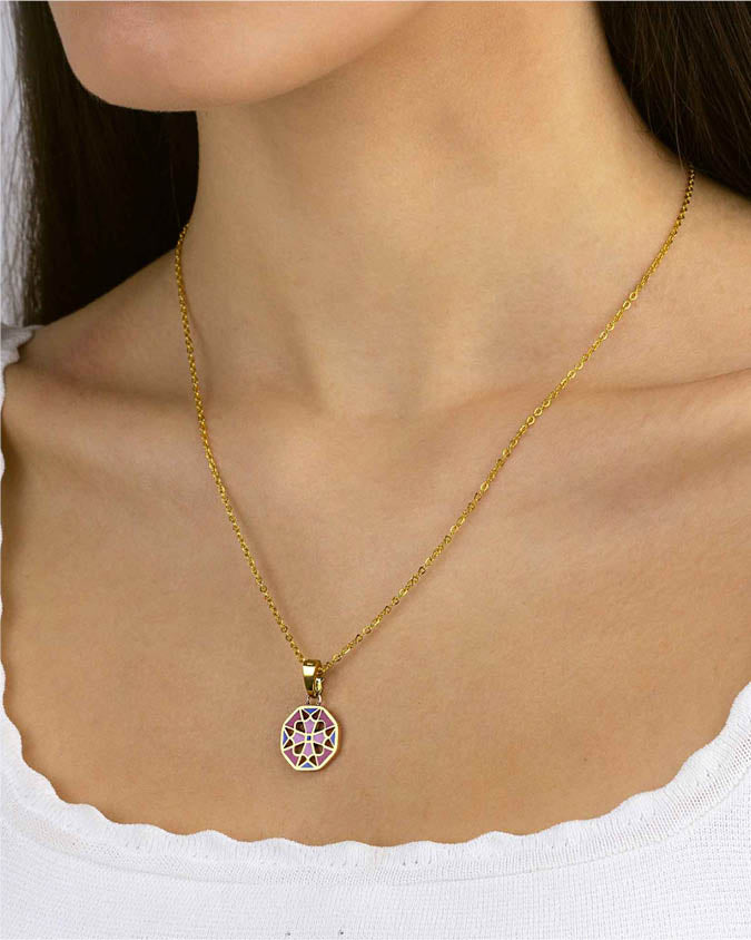 Fjura Cross Maduma Pendant, Gold