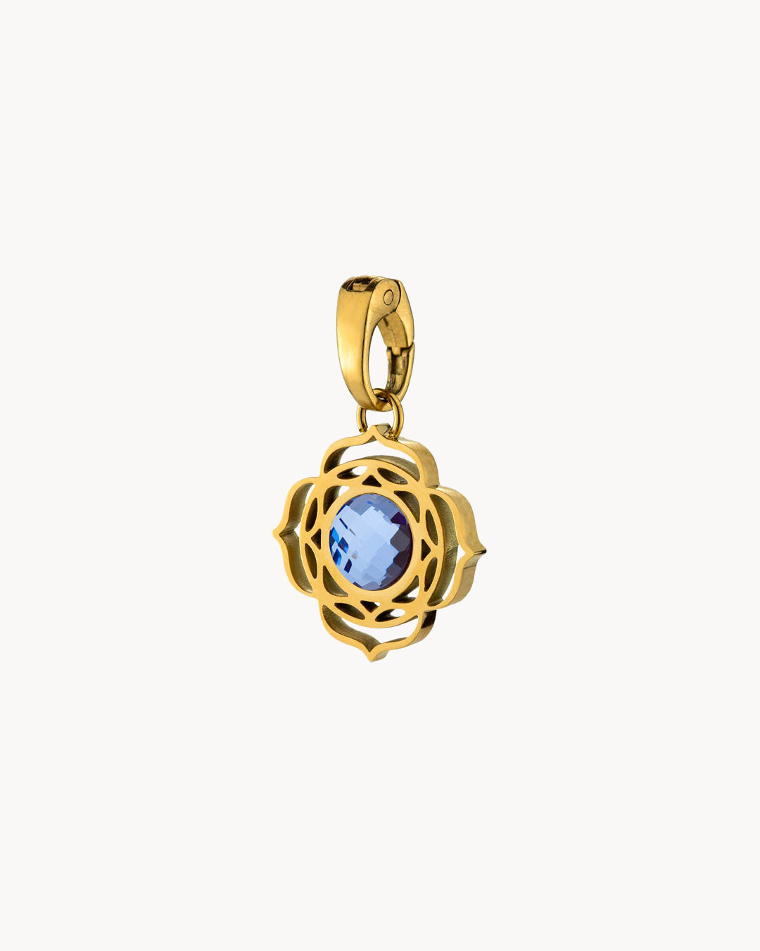 December Birthstone Uniqueness Blossom Pendant, Gold