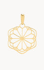 Ta’ Pinu Rose Window Hollow Pendant, Gold