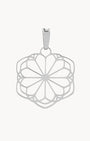 Ta’ Pinu Rose Window Hollow Pendant, Silver