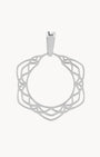 Ta’ Pinu Rose Window Halo Pendant, Silver