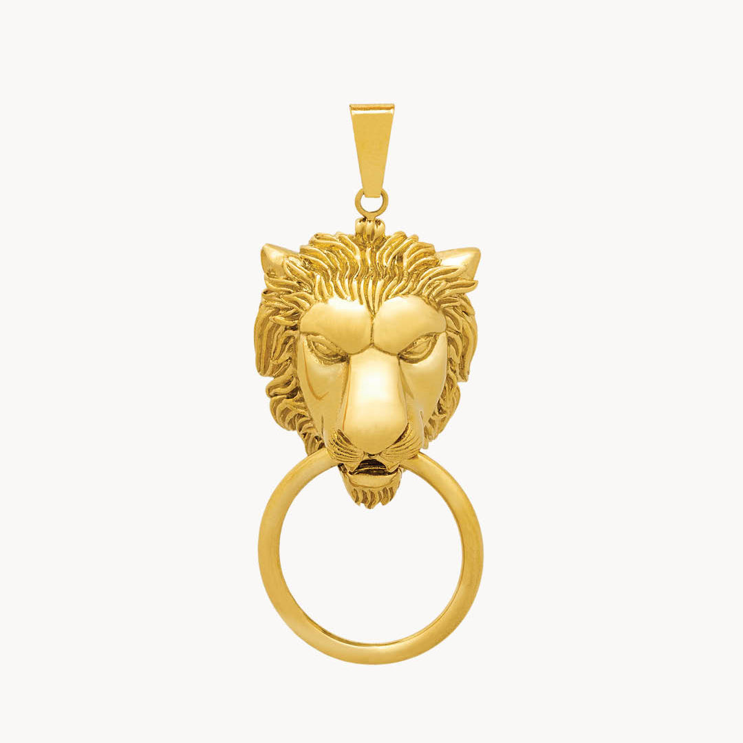 Lion Ħabbata Pendant, Gold