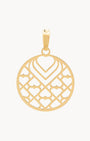 i Love. Hearts Pendant, Gold