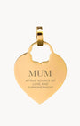 Mother's Day Heart Engravable, Gold