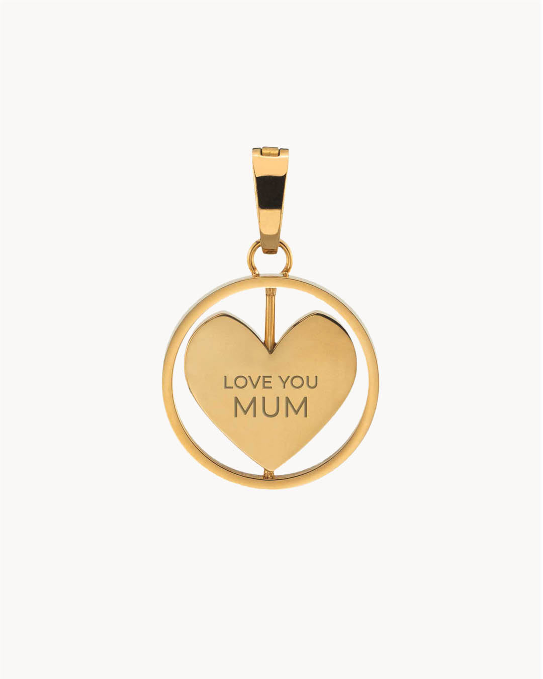 Buy Names on Heart Disc & Rings Family Pendant, 9ct Gold Plated on 925  Silver Gift for Mum, Necklace Chain Options Online in India - Etsy