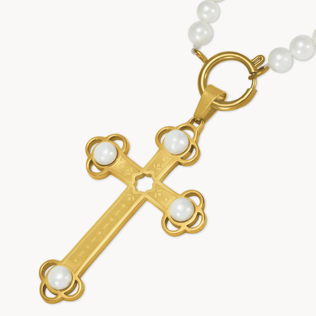 Statement Timeless Salib Necklace Set, Gold