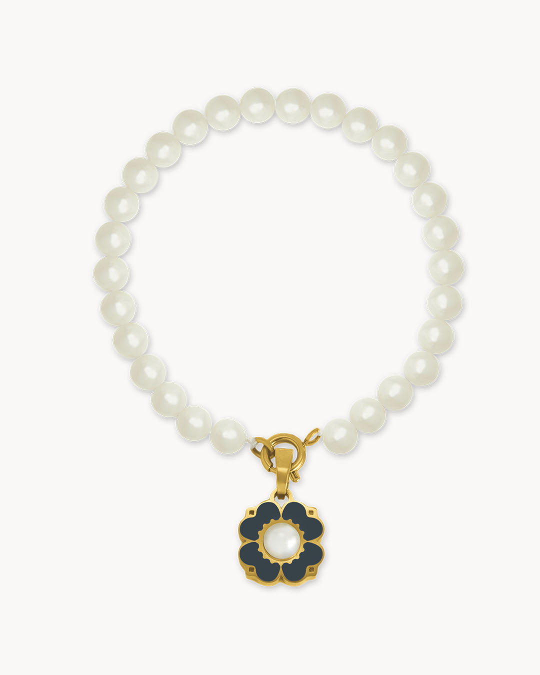 Timeless Pearl Bracelet Blossom Set, Gold