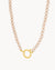Pink Timeless Pearl Necklace, Gold