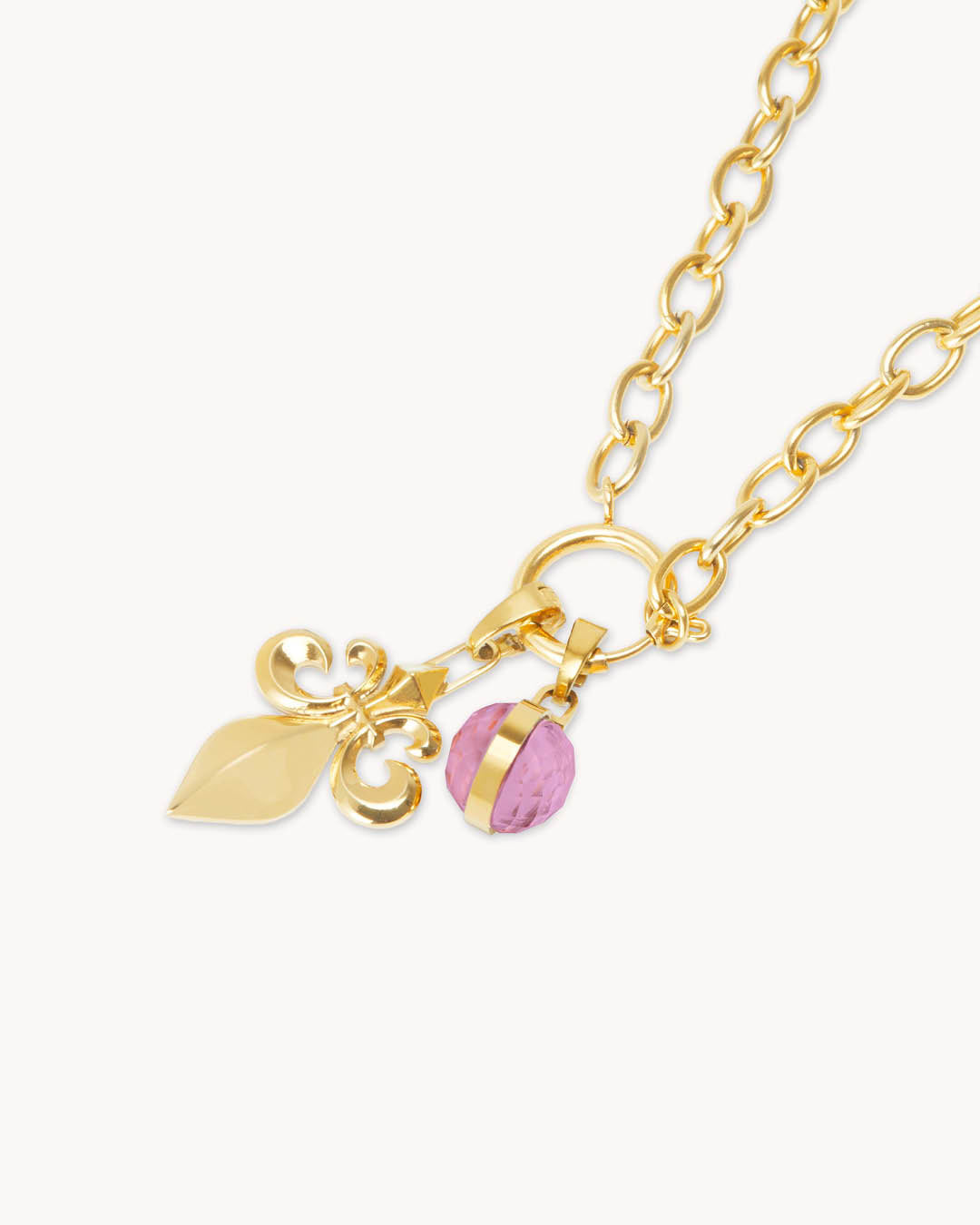   Birthday Fleur-de-Lis Little Moments Necklace Set, Gold