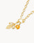 November Birthday Fleur-de-Lis Little Moments Necklace Set, Gold