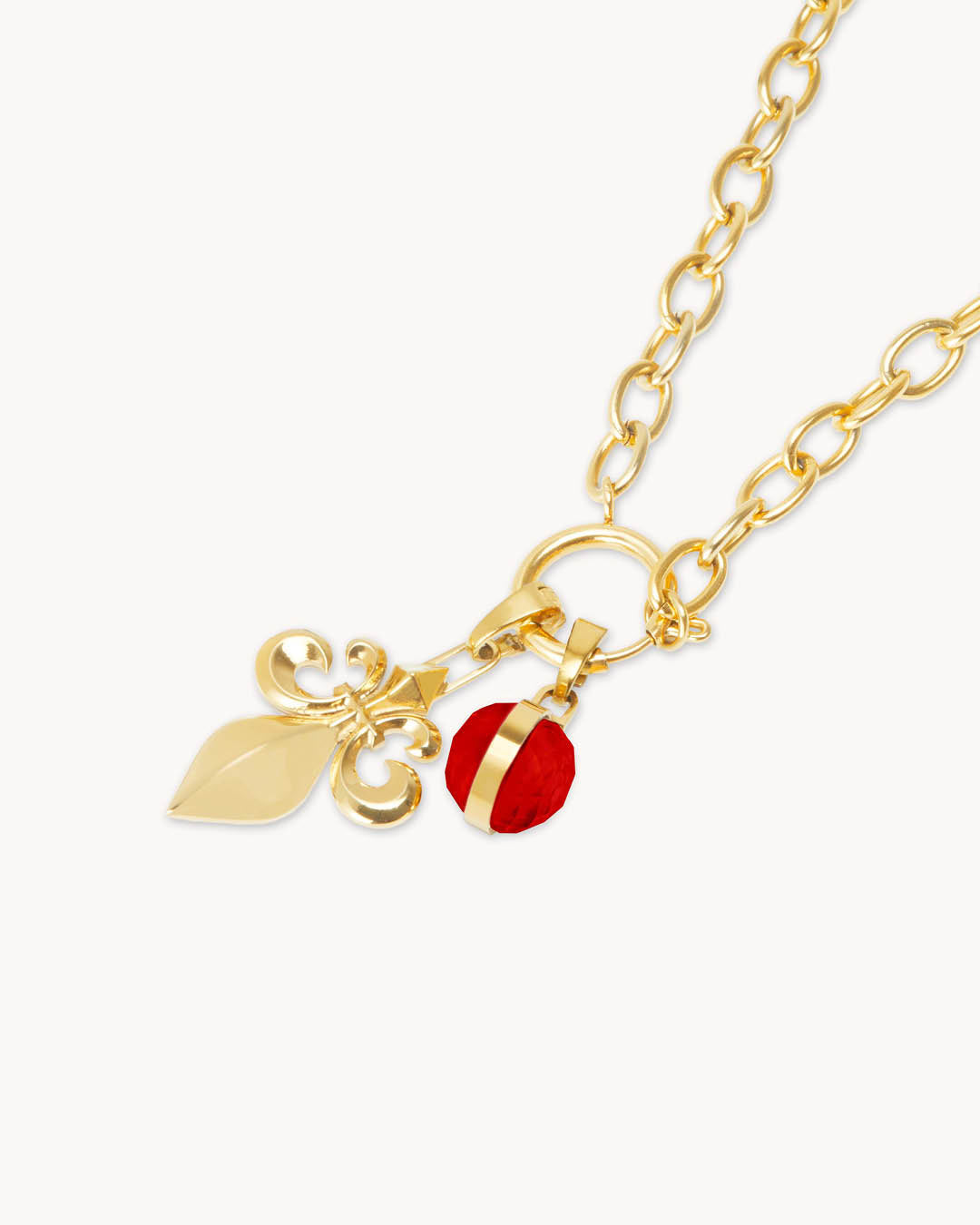   Birthday Fleur-de-Lis Little Moments Necklace Set, Gold