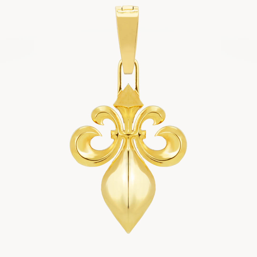 Fleur-de-Lis Pendant, Gold