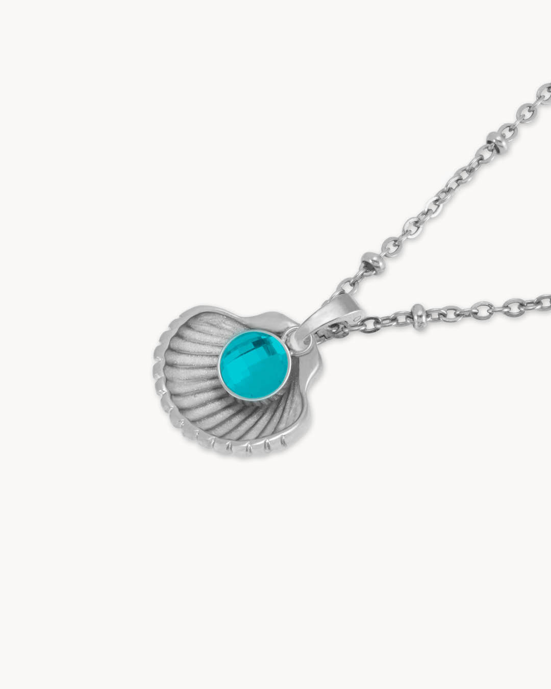 Lucky Vibes Birthstone Necklace Set, Silver