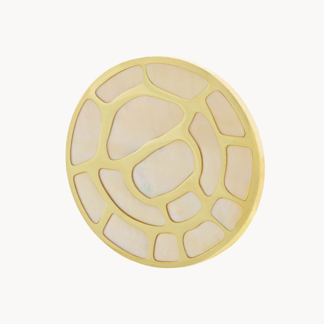 Protection Turtle Twist Coin, Gold
